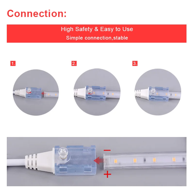 2835 taśmy LED 220V wodoodporny o wysokiej jasności 120 diod LED/m Led diody na wstążce elastyczne wysokie bezpieczeństwo kuchnia oświetlenie