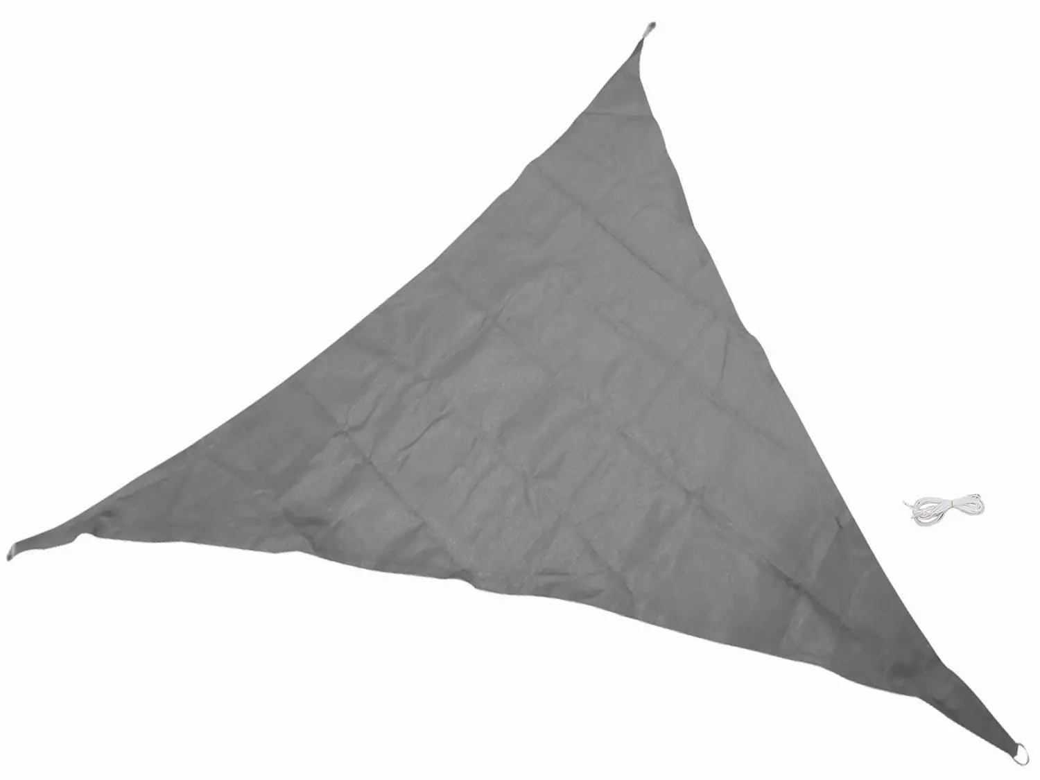 Triangular Parasol gray polyester 4.9 meters accessories garden home decor