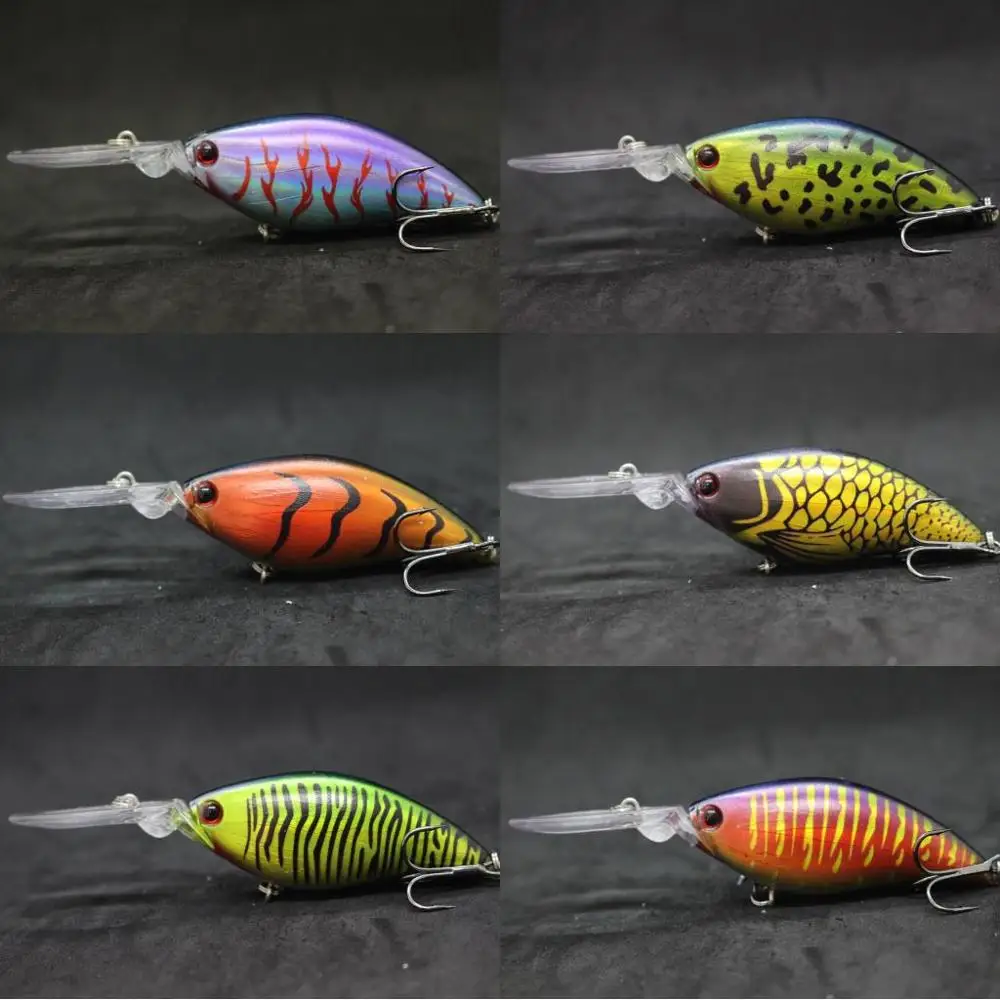wLure Crankbait Fishing Lure 11cm 18.5g with Reflection Foil Wobbler Deep Diver 4-5 Meters Tight/Fast Action C739