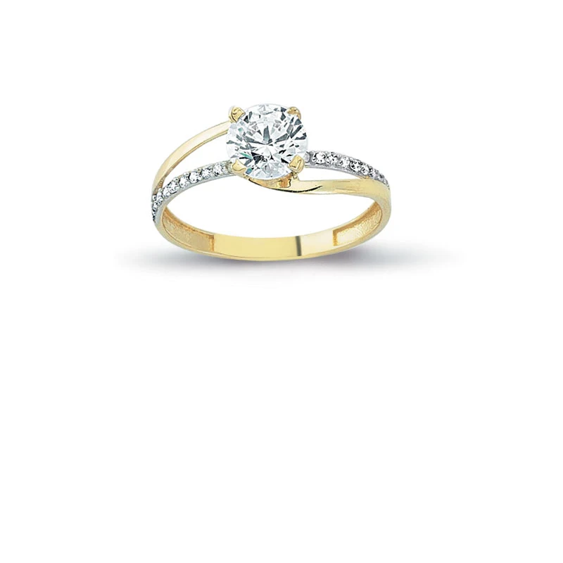 14K Solid Gold Exclusive Solitaire Engagement Wedding Ring