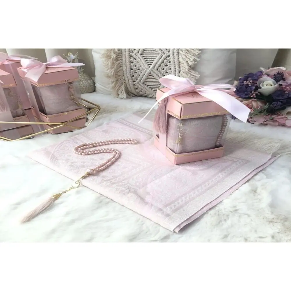 

Çırağan Prayer Rug Rosary Gift Set Pink (muslim islamic gift سجاد صلاة مسلم هدية إسلامية sijad salat muslim hadiat islamia