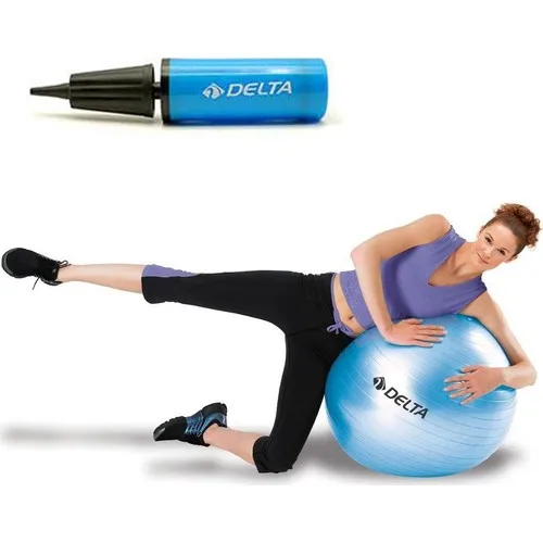 Delta 65 cm Turquoise Deluxe Pilates Ball + 25 cm Duplex Pump