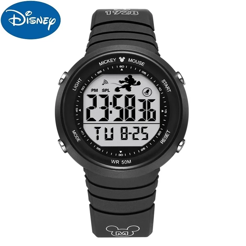 Disney Micky Mouse Men Children Digital Wristwatch Multi Function Alarm Clock Week Date Boy Girl Woman Student Waterproof Unisex