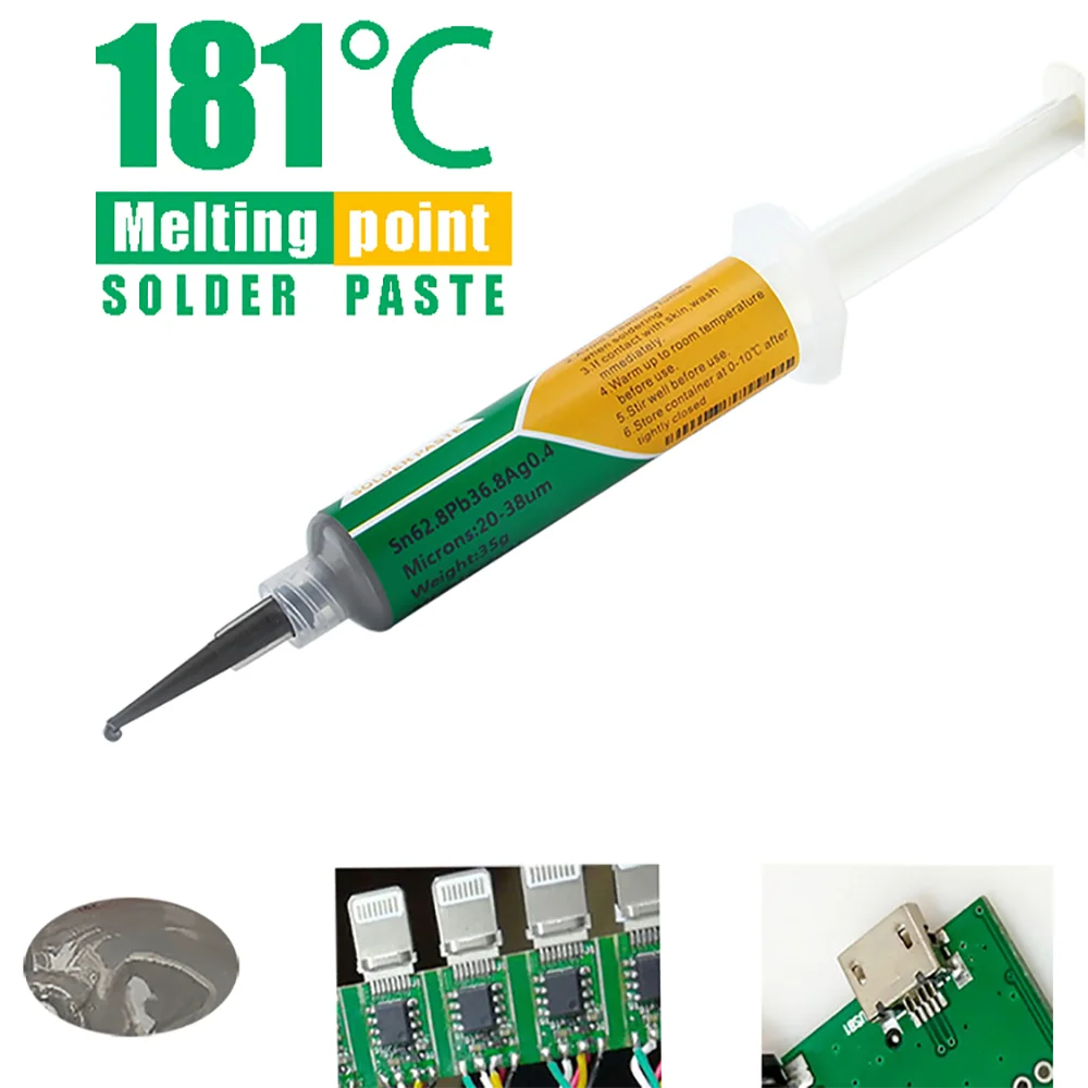 Silver Solder Paste For Soldering For PCB IC Medium Temperature Mobile Phone Repair BGA Welding Flux