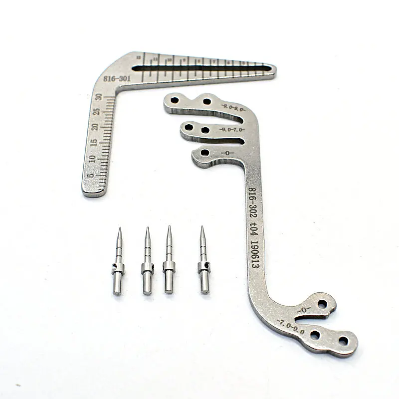 

Oral Planting Locator Positioning Guide Drilling Positioning Ruler Angle Ruler Dental Implant Guide Set