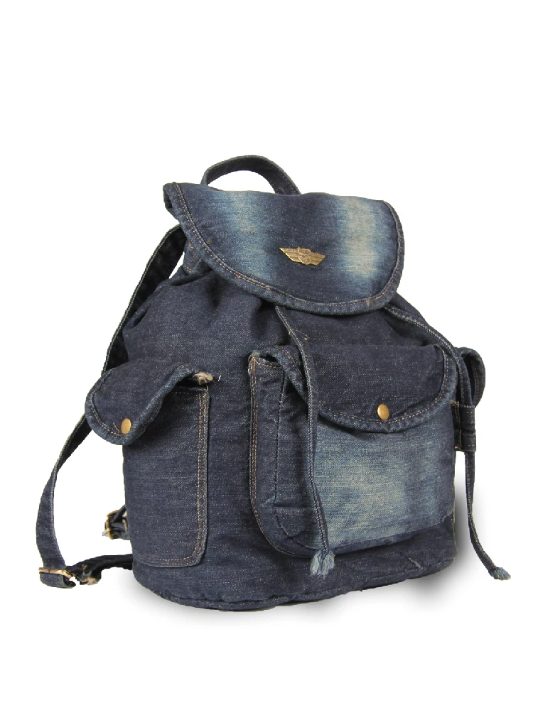 Fashion 2014women denim backpack vintage backpacks for teenage girls casual school campus new bags travel Famale backpack