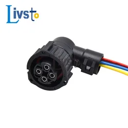 1 Set 4 Pin TE Type Round DIN Waterproof Auto Wire Harness Connector 1-967325-1 965783-1