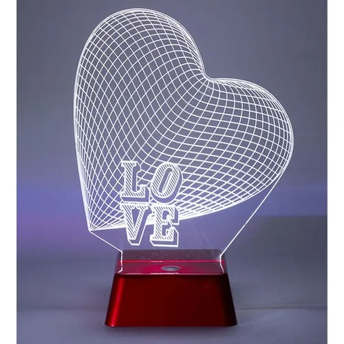 Lampe LED 3D Love Light, Lampe LED 3D