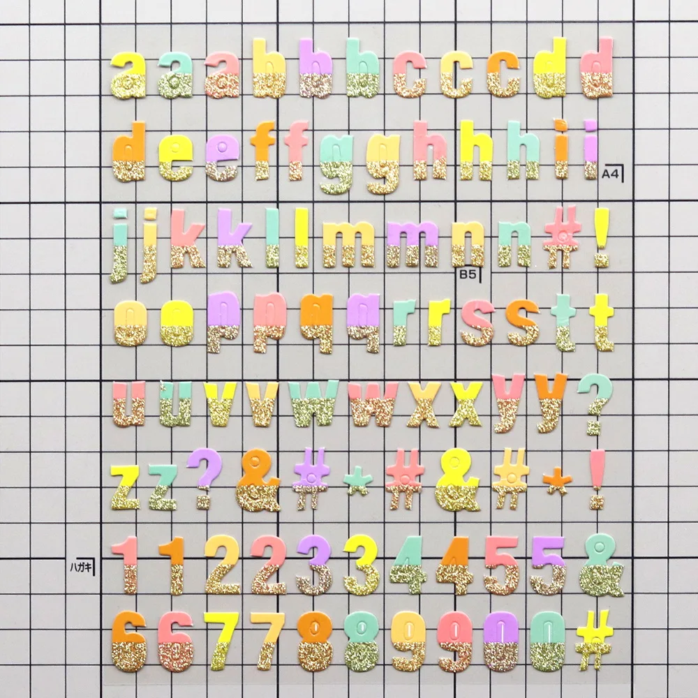 Creative Path Glitzer-Aufkleber mit goldenen Buchstaben, Goldfolie, Scrapbooking-Deko-Aufkleber für Bastelarbeiten, Journaling, Kartenherstellung – Detail 3