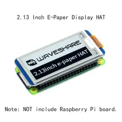 2.13 pouces E-paper e-ink Affichage D'extension D'écran CHAPEAU Kit De Démarrage pour RPI Raspberry Pi Zero 2 W WH 2W 3 Modèle B 4 Carte D'extension