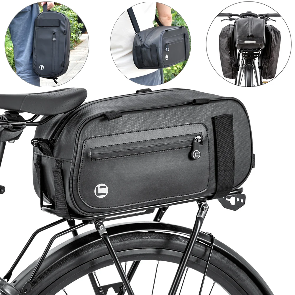 

Bike Trunk Bag Bicycle Rack Rear Carrier Bag Commuter Bike Luggage Bag Pannier