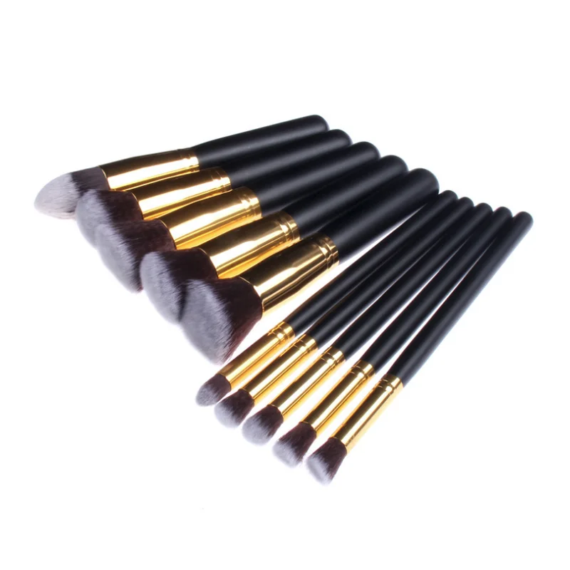 Professional Kabuki Contouring Smoke Brushes 10 Makeup Brushes Kit