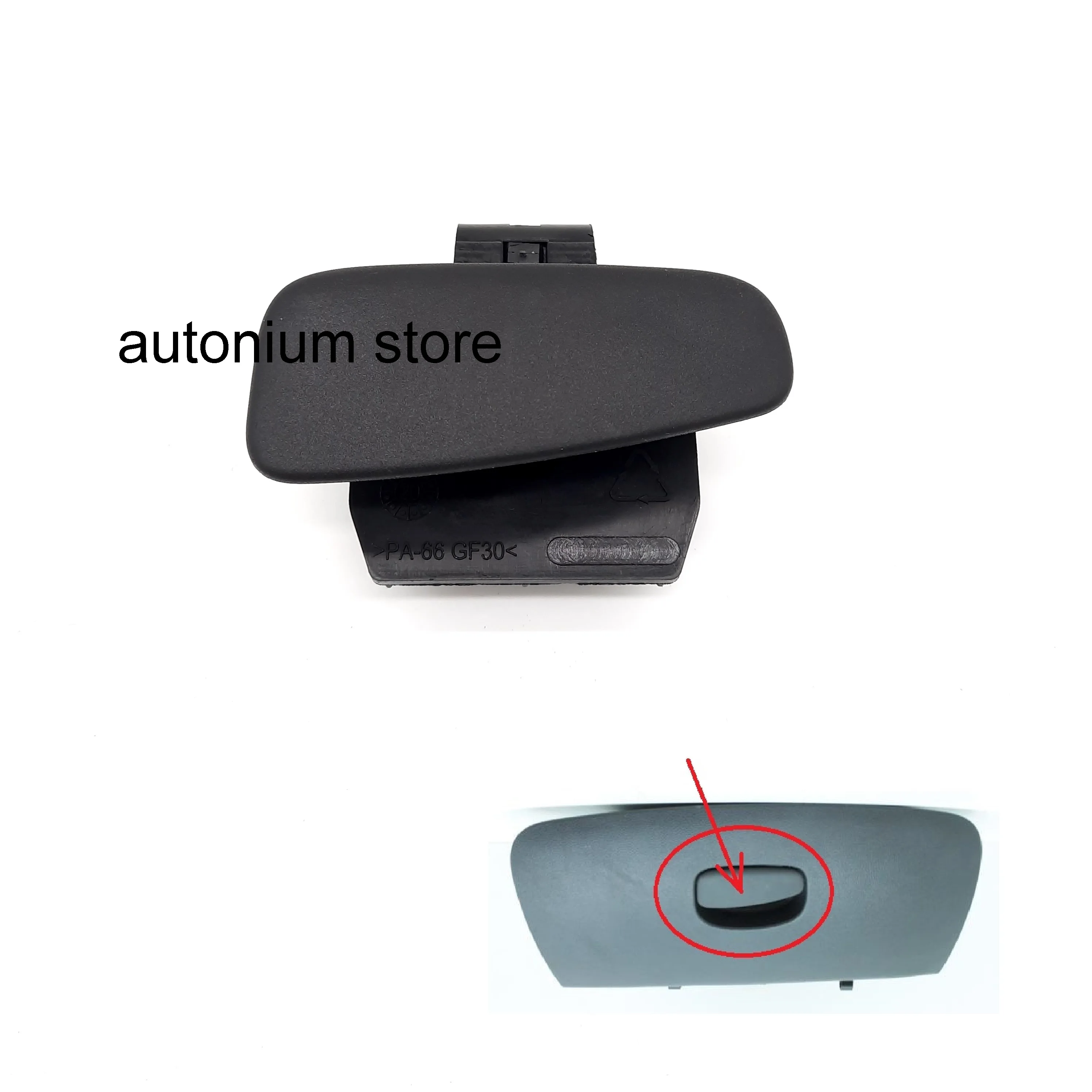 Glovebox Glove Box Opener Release Latch Button Black Color for Renault Clio 4 Lutecia 2012-2019