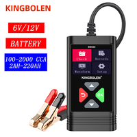 New KINGBOLEN BM560 6V 12V Car Battery Tester Analyzer 100-2000 CCA 2-220AH Cranking Test Reverse Protection Charge Check