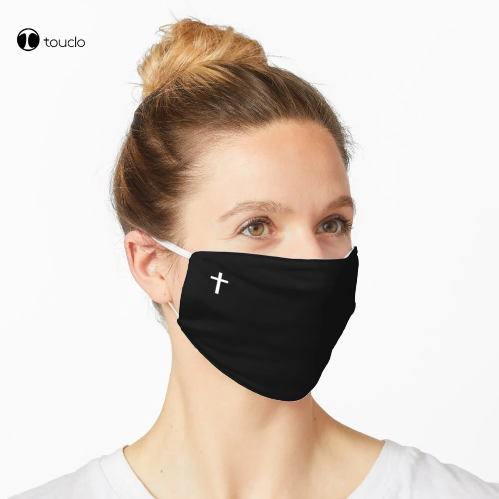 Christian Cross Mask Face  Filter Pocket Cloth Reusable Washable