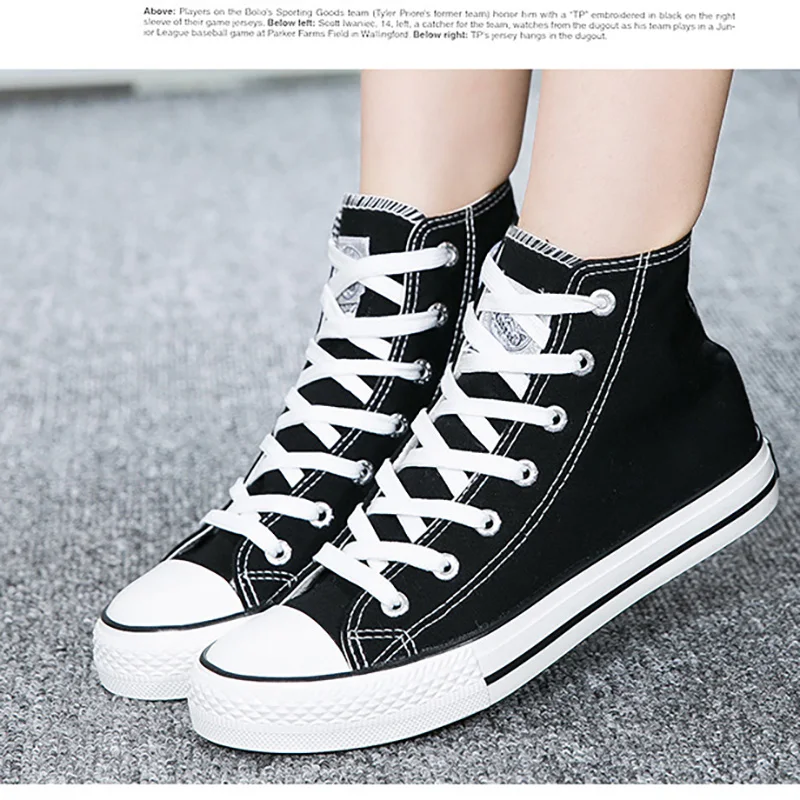 HUILI Black High Cut Vulcanized Canvas Shoes for Men Women Casual Women White Black Lovers Comfort Walking Shoes Chinese Style