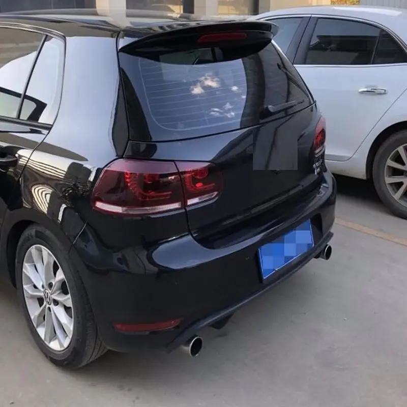 Fit For Volkswagen Golf 6 (2010-2013) ABT Spoiler (Fiber) car Rear Wing Accessories Tunning Modified Designed Shaper