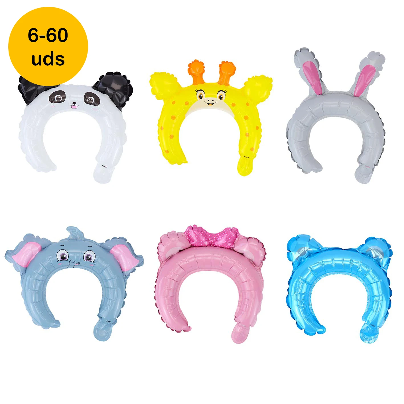 Lot 6 to 60 Pcs Animal Headbands Funny Party Headbands Birthday Guest Gifts Kids Details Party Supplies Birthday Party Decoration Gift Store