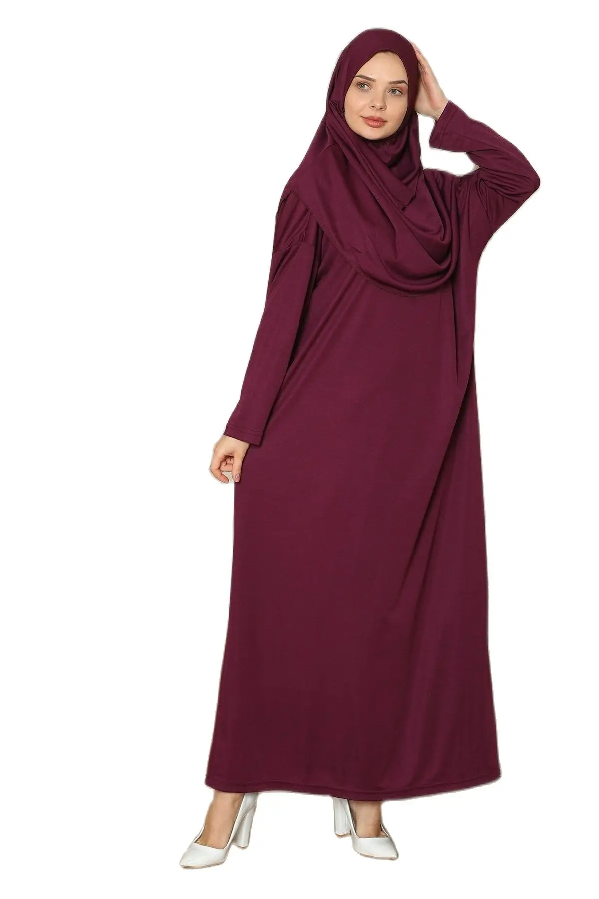 Easy Wearable Prayer Gown Turkish Muslim sets women clothes Hijab Jilbab long djellaba muslim dress women Abaya khimar islam dress Niqab