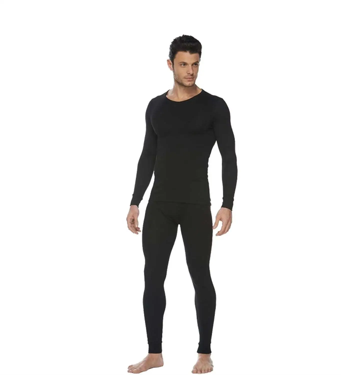 

New Thermal Underwearsets Compression Fleece Sweat Quick Drying Thermo Long Johns Men Shirt+Pants Warm Thick Plus