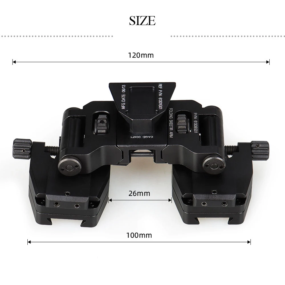 Imagem -03 - Óculos de Visão Noturna Pvs14 Stent Skip Rhino Binóculos Ponte Braços Nvg Suporte Forte para l4 Montagem G24 Capacete Rápido