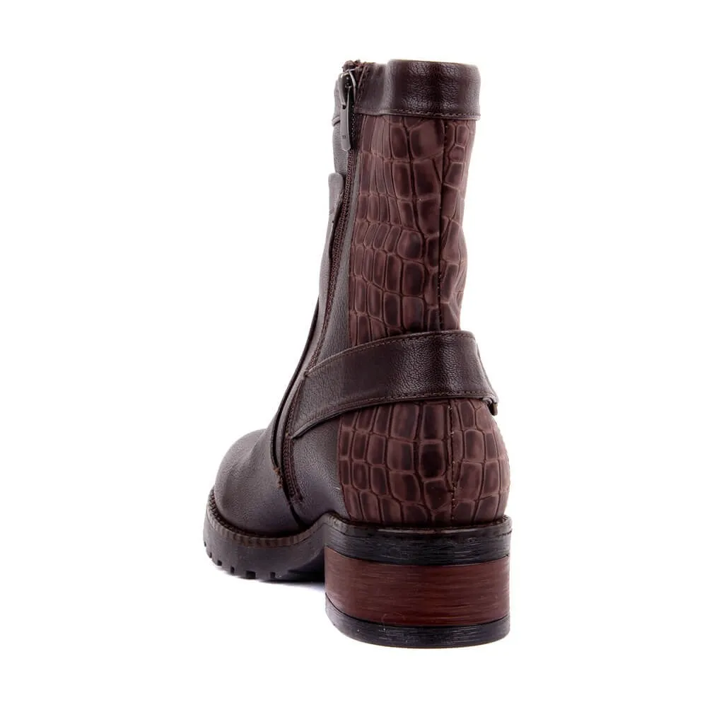 Moxee-botas femininas marrons