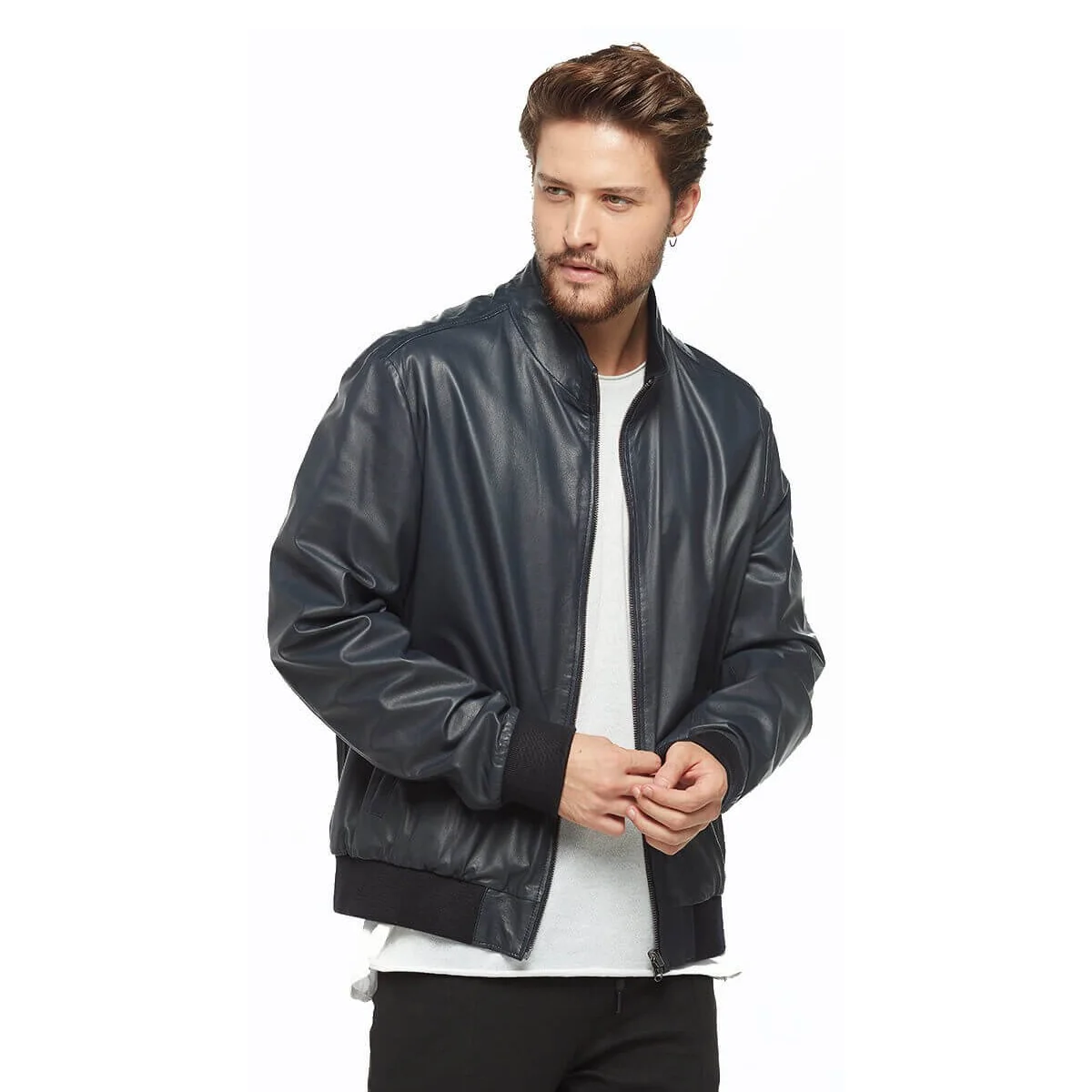 Đại Học Phong Cách 2 Mặt Đậm Orjinal Da Cừu Thu Đông 2022 Biker Slim Size Lớn VintageTürkiye