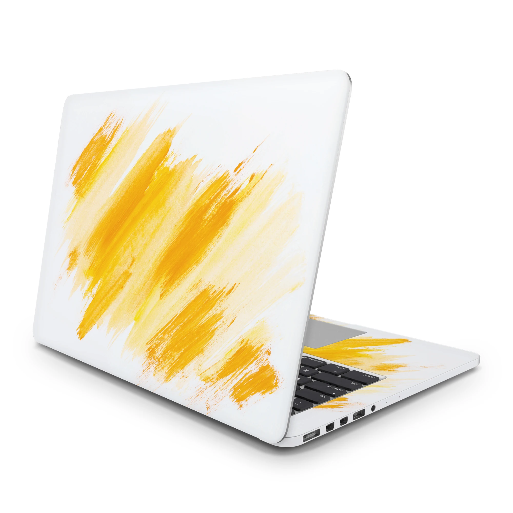 

Sticker Master Abstract Yellow Brush Laptop Vinyl Sticker Skin Cover For 10 12 13 14 15.4 15.6 16 17 19 " Inc Notebook Decal For Macbook,Asus,Acer,Hp,Lenovo,Huawei,Dell,Msi,Apple,Toshiba,Compaq