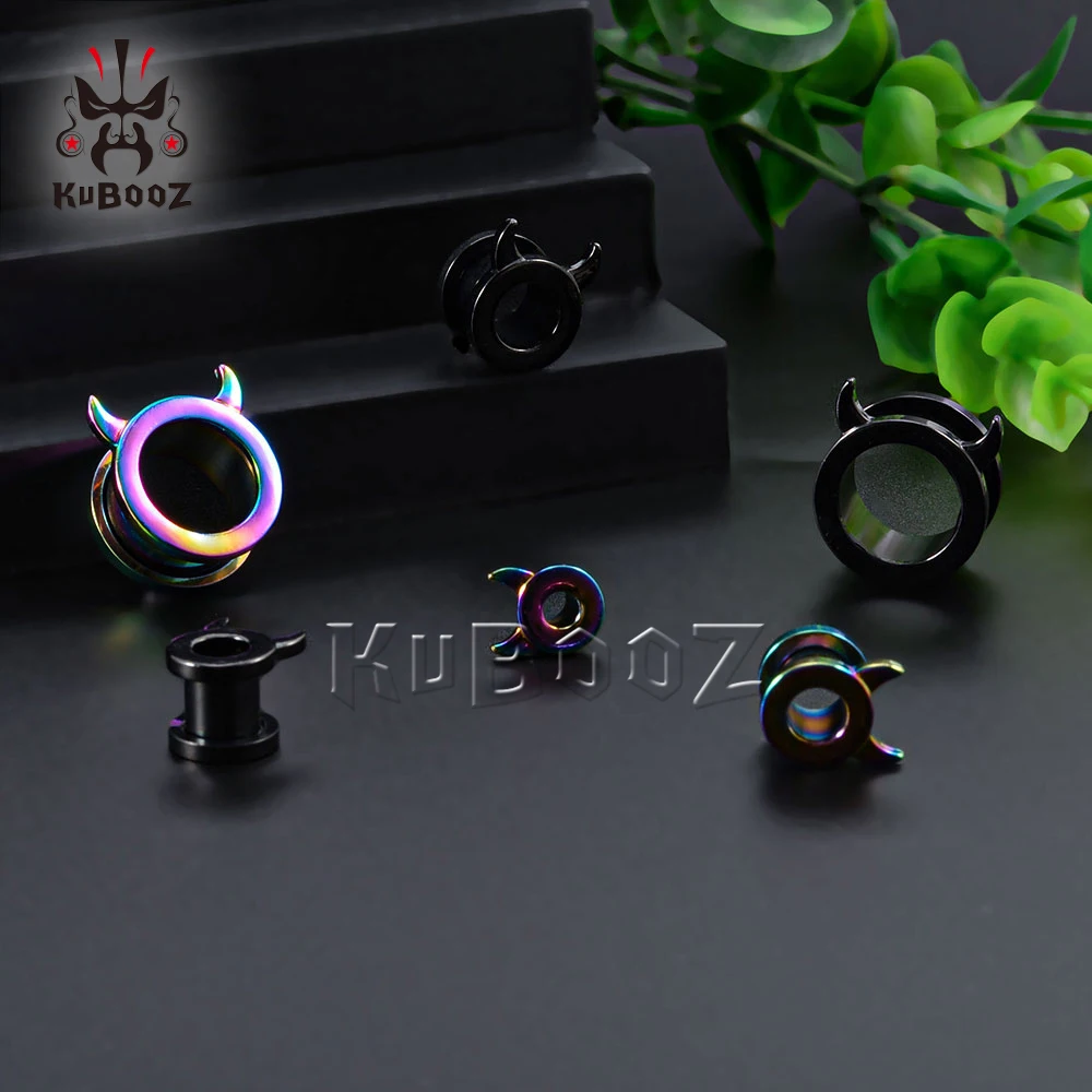 Imagem -04 - Ear Piercing Gauges Body Jewelry Macas Brinco Túneis Plugs Expansores Diabo Preço de Atacado 32 Pcs Aço Inoxidável