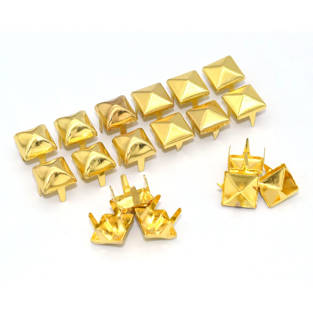 

Gold Nail Studs Metal Nailhead Studs Tacks Dome Studs Spike Square Claw Studs Rivets 4 Claw Nail Rivets Jacket Bags Belts