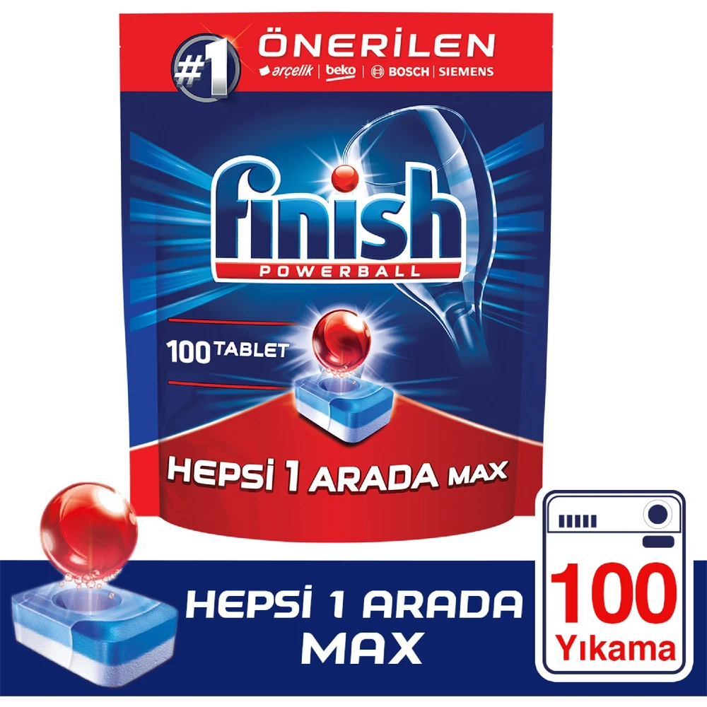 Finish All In One Dishwasher Detergent Tablet 100 Wash Dish Machine Polisher Dish Machine Tuzu