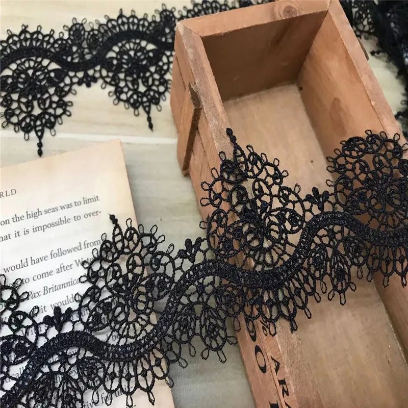

(4y/lot)Water-Soluble Ribbon Lace Trim Embroidered Guipure Lace Trimming Venice Lace Trims Applique Sewing Craft