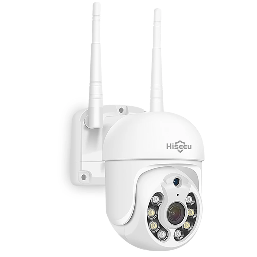 Cámara IP PTZ WIFI Hiseeu 3/5/8MP 1536P con Zoom Digital 5X, Detección Humana, Dos Canales de Audio, P2P, Visión Nocturna a Color, Cámara