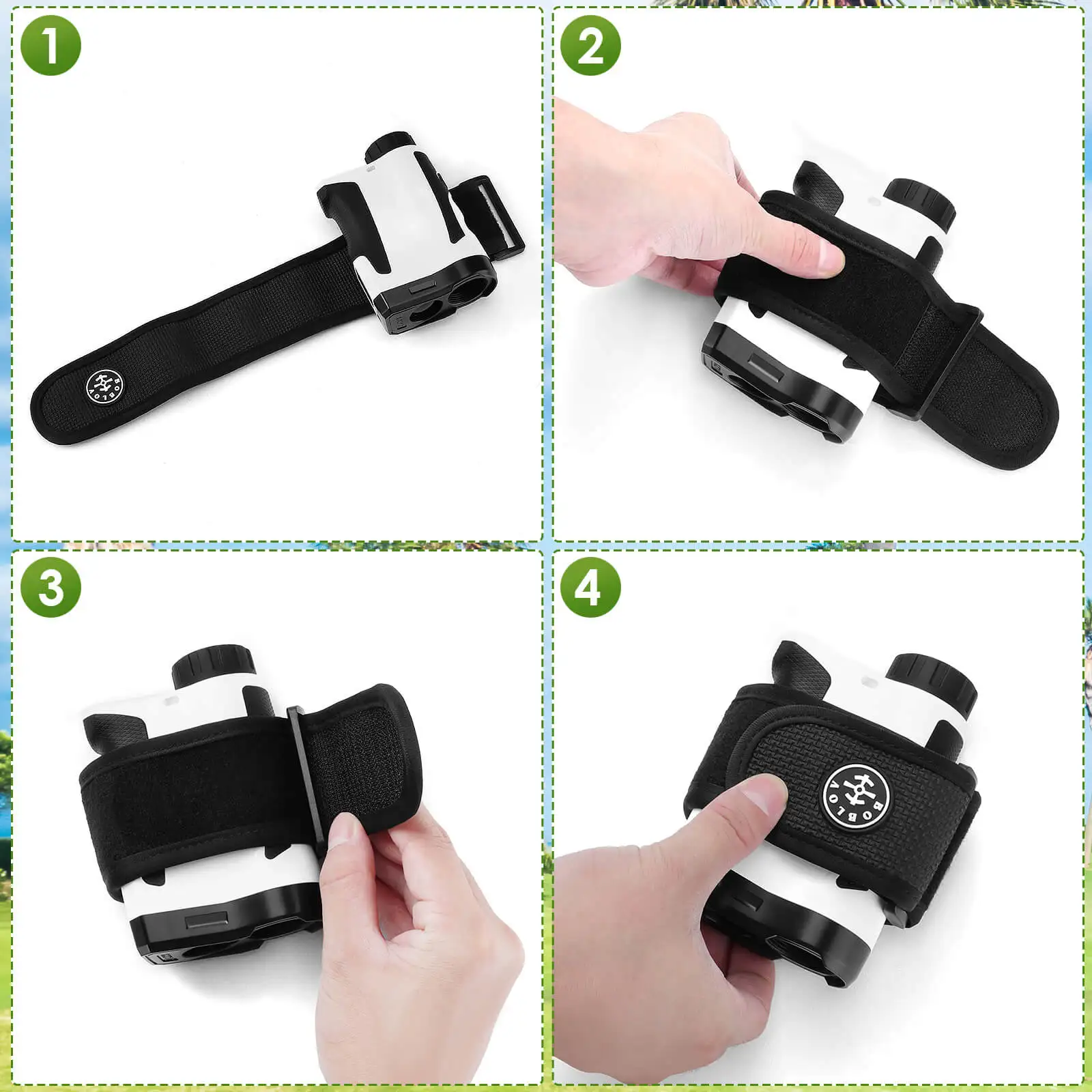 BOBLOV Golf Rangerfinder Magnetic Holder Strap,Universal Magnetic Strap Strong Magnetism and Gentle Touch Envelop Golf Rangefind