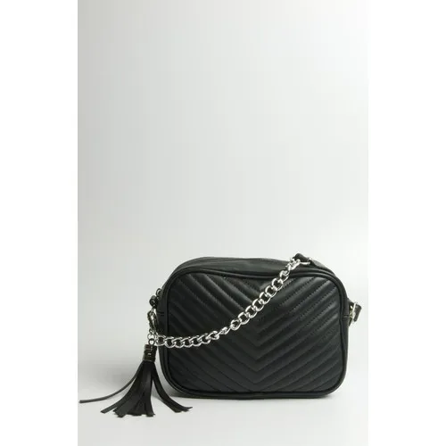 Fume London Bag Women's Black Chain Strap Shoulder Bag