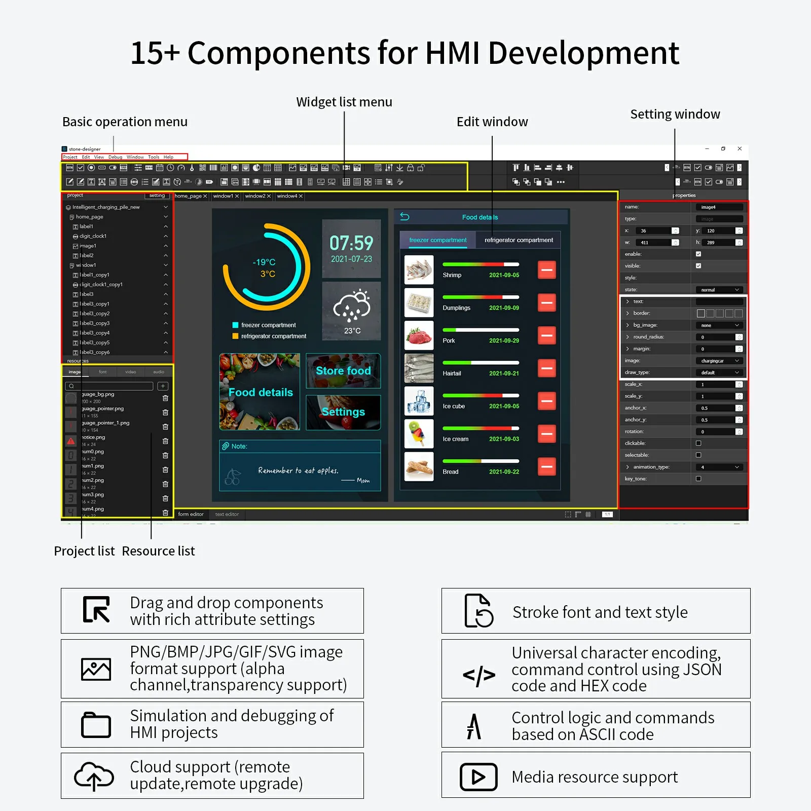 Pedra 4. módulo de 3 polegadas tft lcd 128mb de memória flash para projetos de hmi, 1g hz cortex a8 cpu, e 262k cores true-to-life vista