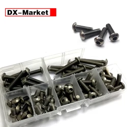m2.5 m3 m4 m5 m6 Titanium Bolt Kit , Titanium Hex Socket Button Head Screw , E018