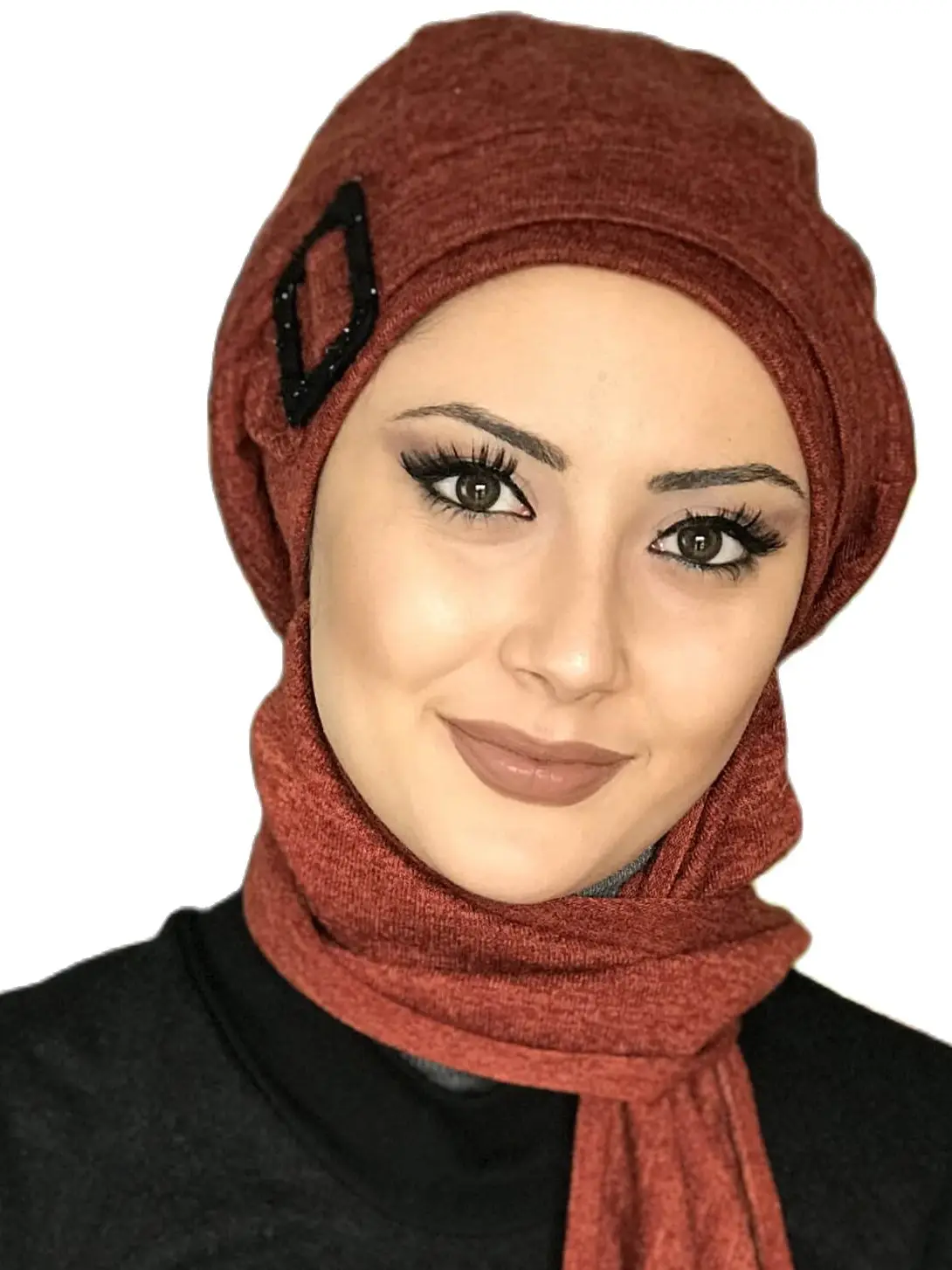 New Fashion 2023  Women's Headscarf Kerchief Hat Bonnet Foulard Islamic Clothing Sultanate Color Brick Buckle Scarfs Beret Shawl