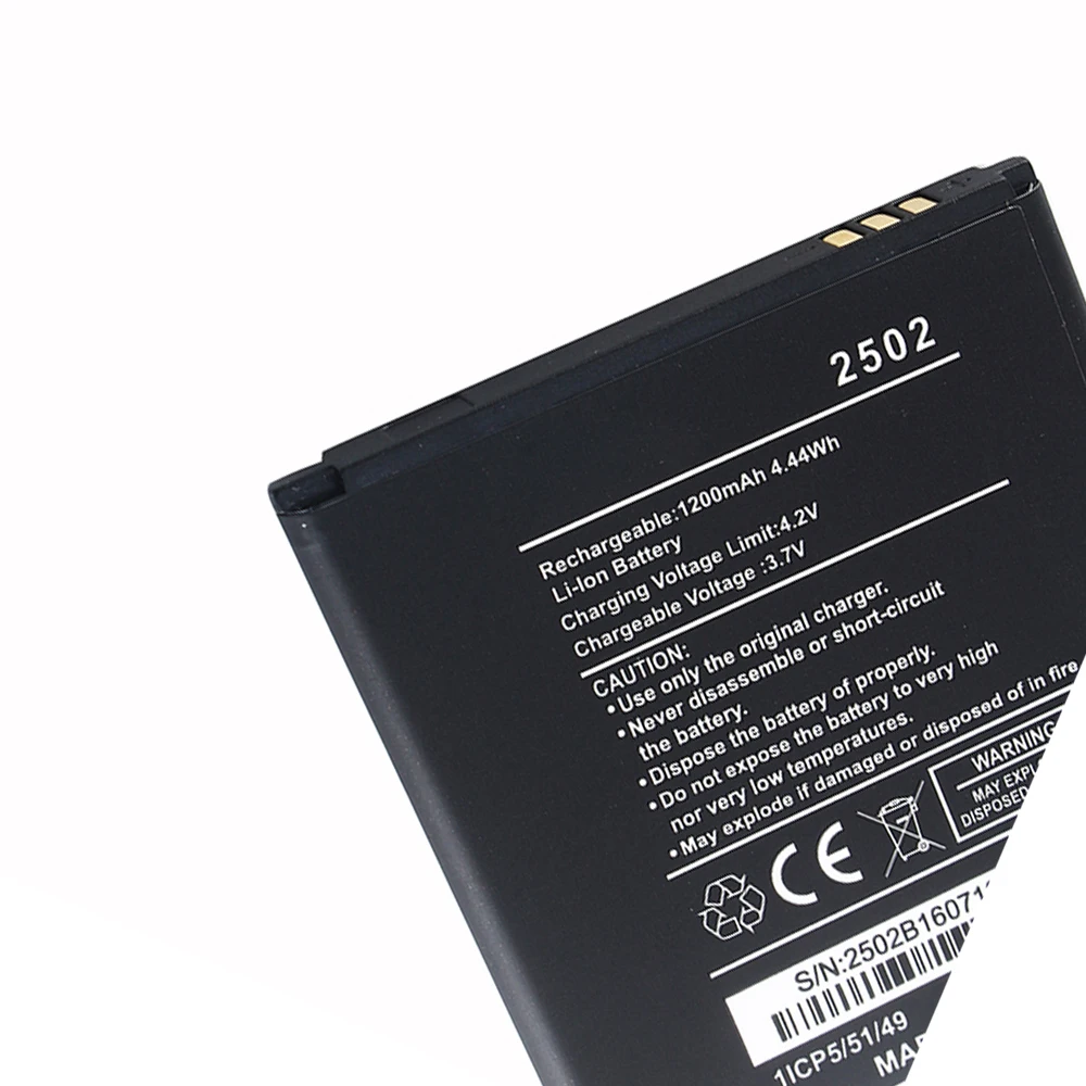 1200mAh 2502 Backup Battery For Wiko 2502 Batterie Bateria Batterij Accumulator