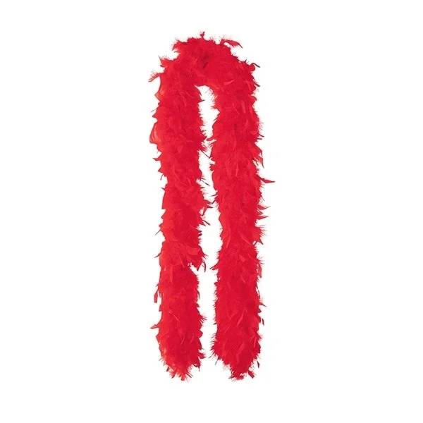 Red Color Furry Otriş Feather Boa Thick 431615535