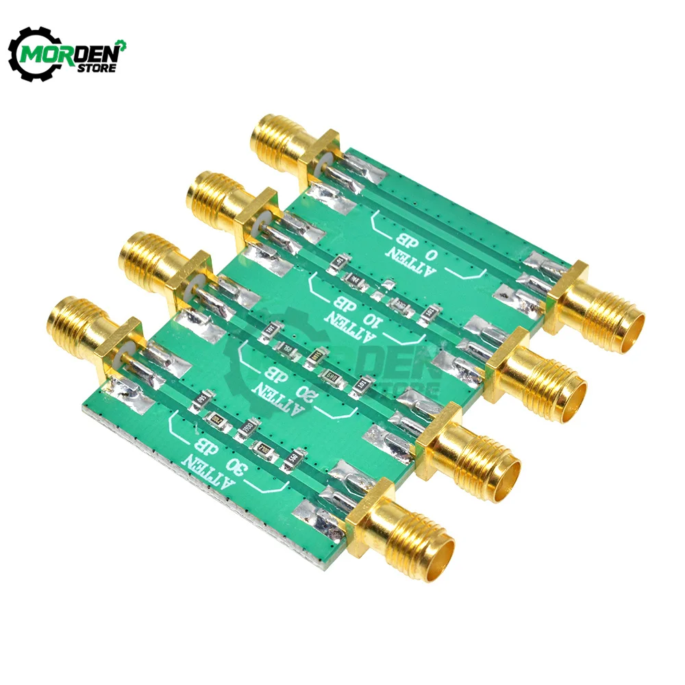 DC-4.0GHz 200mW DC 4.0GHz RF Fixed Attenuator SMA Double Female Head 0dB 10dB 20dB 30dB Connnector Electrical Accessories