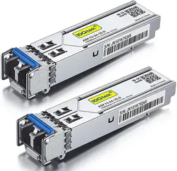 2Pack 1.25G SFP LX SFP Transceiver Module, 1310nm SMF, up to 10 km, Dual LC, for Cisco GLC-LH-SMD, Ubiquiti UniFi, D-LINK etc