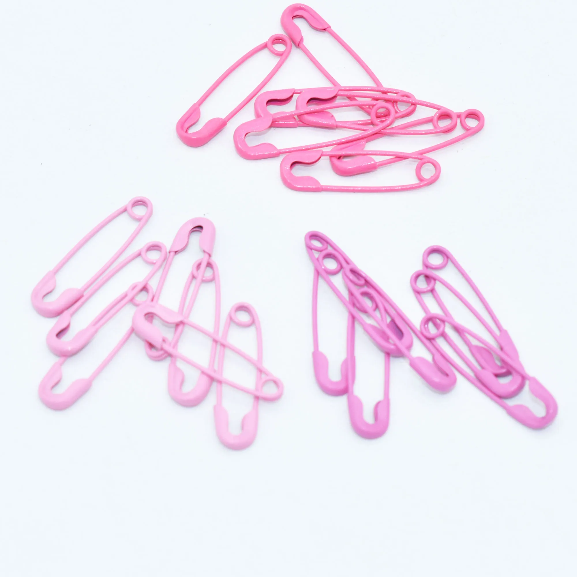 Small Safety Pins Pink Brooch Decorative Charms for Clothes Shawls Metal Clips Stitch Markers With Storage Box Sewing Making