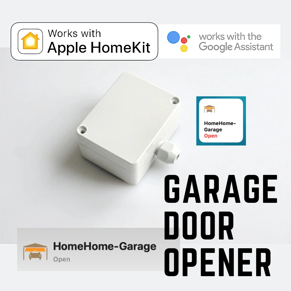 Garage Door For Apple HomeKit Smart Home WiFi Switch Relay Portal Gate Opener Siri Google Assistant Voice Control Magnet