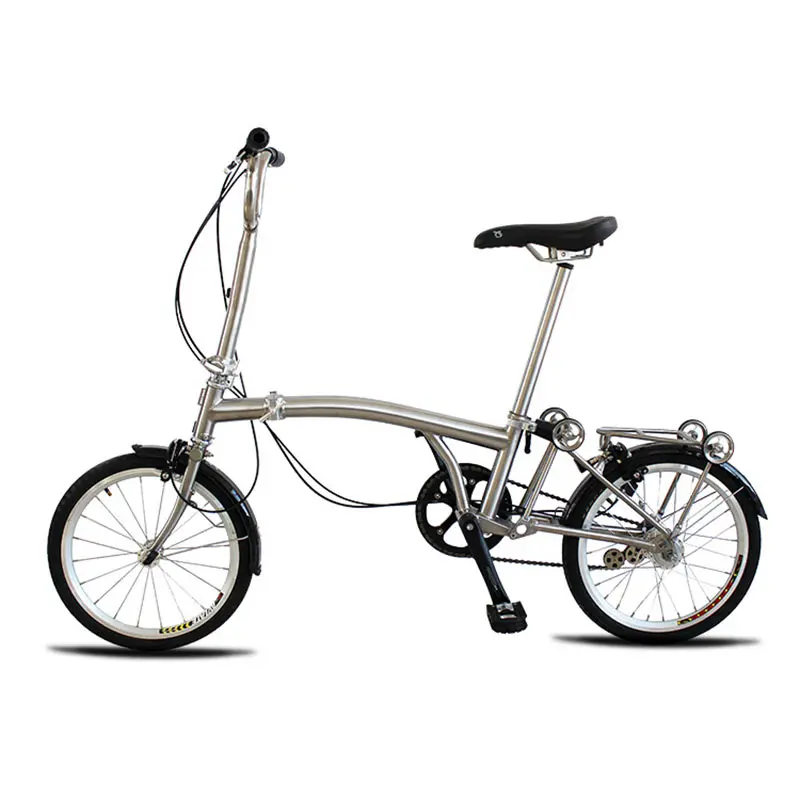 Titanium Trifold Folding Bike, 20 Inch, 11 Speed, Titanium Folding Bicycle, Super Light Bicycle Parts,