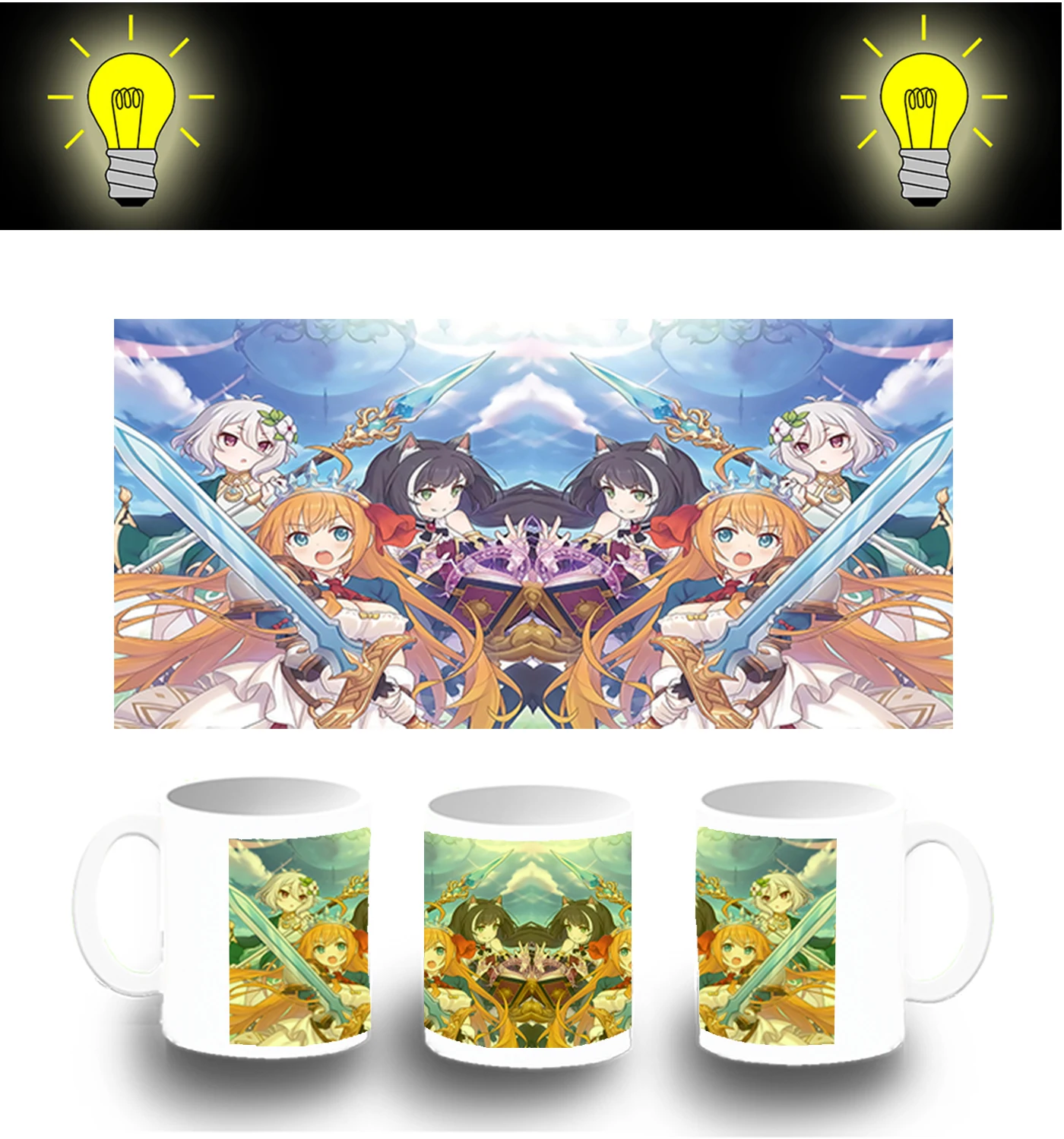 CUP PHOTOLUMINESCENT PRINCESS CONNECT RE DIVE glow mug