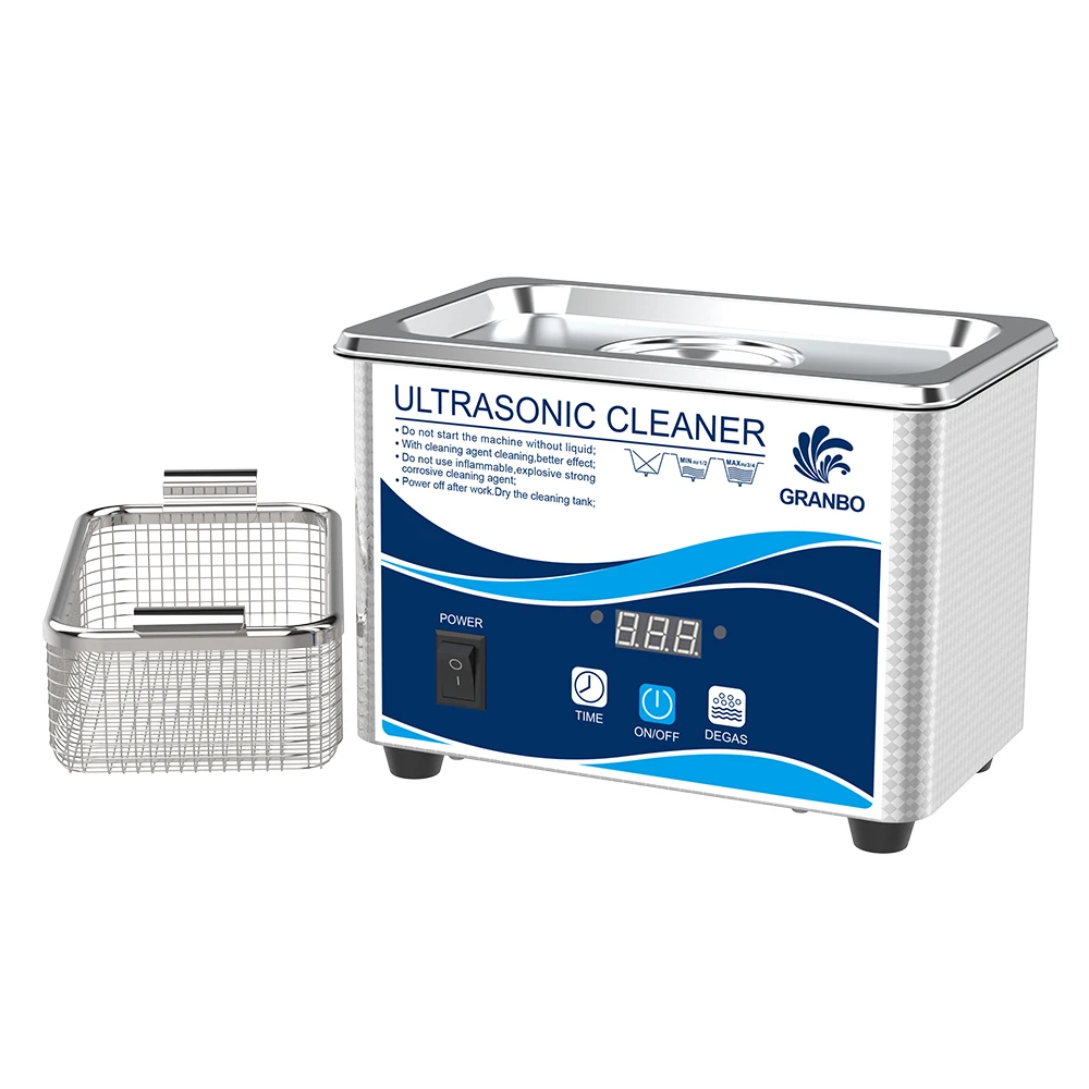Granbo Home Ultrasound Washer 800ml 60W Digital Timer Ultrasonic Cleaner Bath Sonicator Jewelry Coins E-cig Parts Manicure Tools