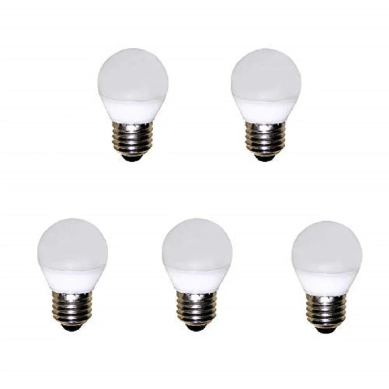 BOMBILLA LED ESFÉRICA 5W 220-240V E27 3000K 5 (Pack)