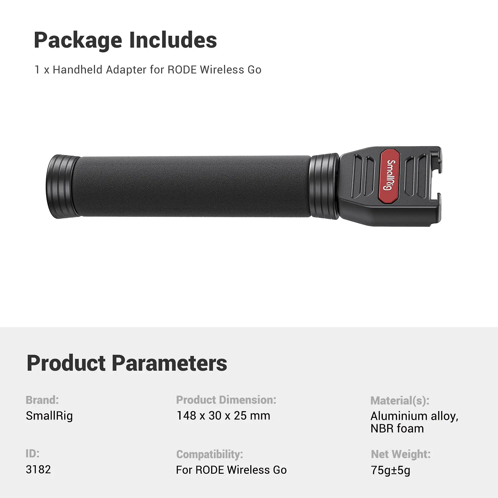 محول صغير الحجم للمقابلة مع الميكروفون لاسلكي محمول باليد لهاتف RODE Wireless Go 3182