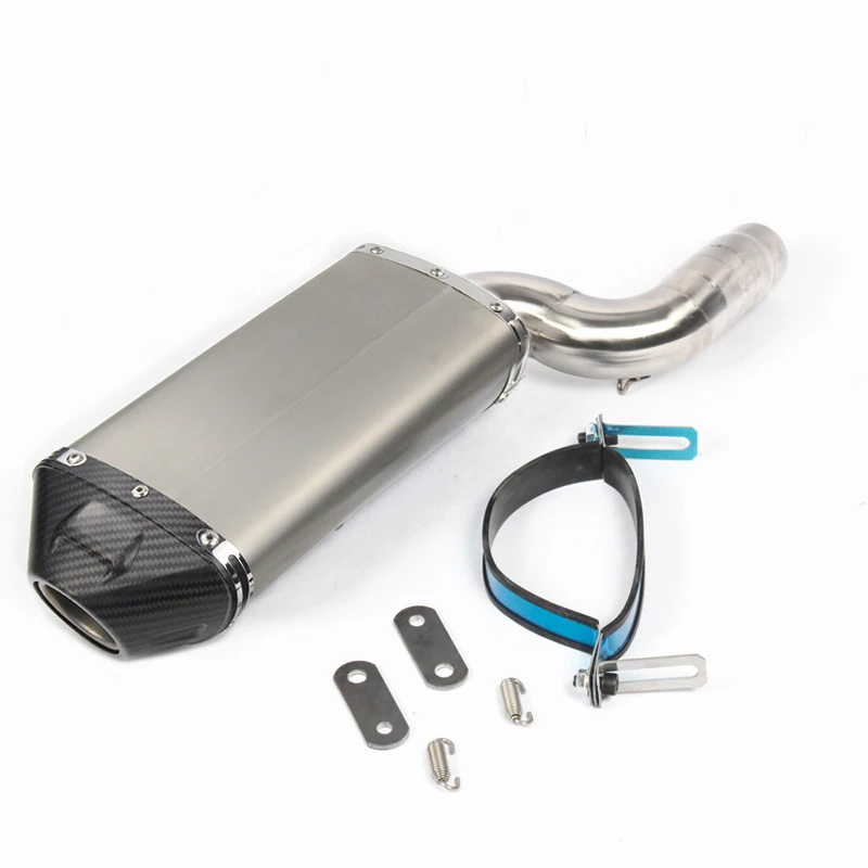 Motorcycle Exhaust Tip Silencer Muffler Exhaust System Mid Connect Tube for Kawasaki ZX6R ZX636 2004 2005 2006 2007 2008